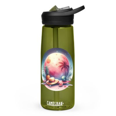 Summer Vacation Vibes (8) Sports Water Bottle