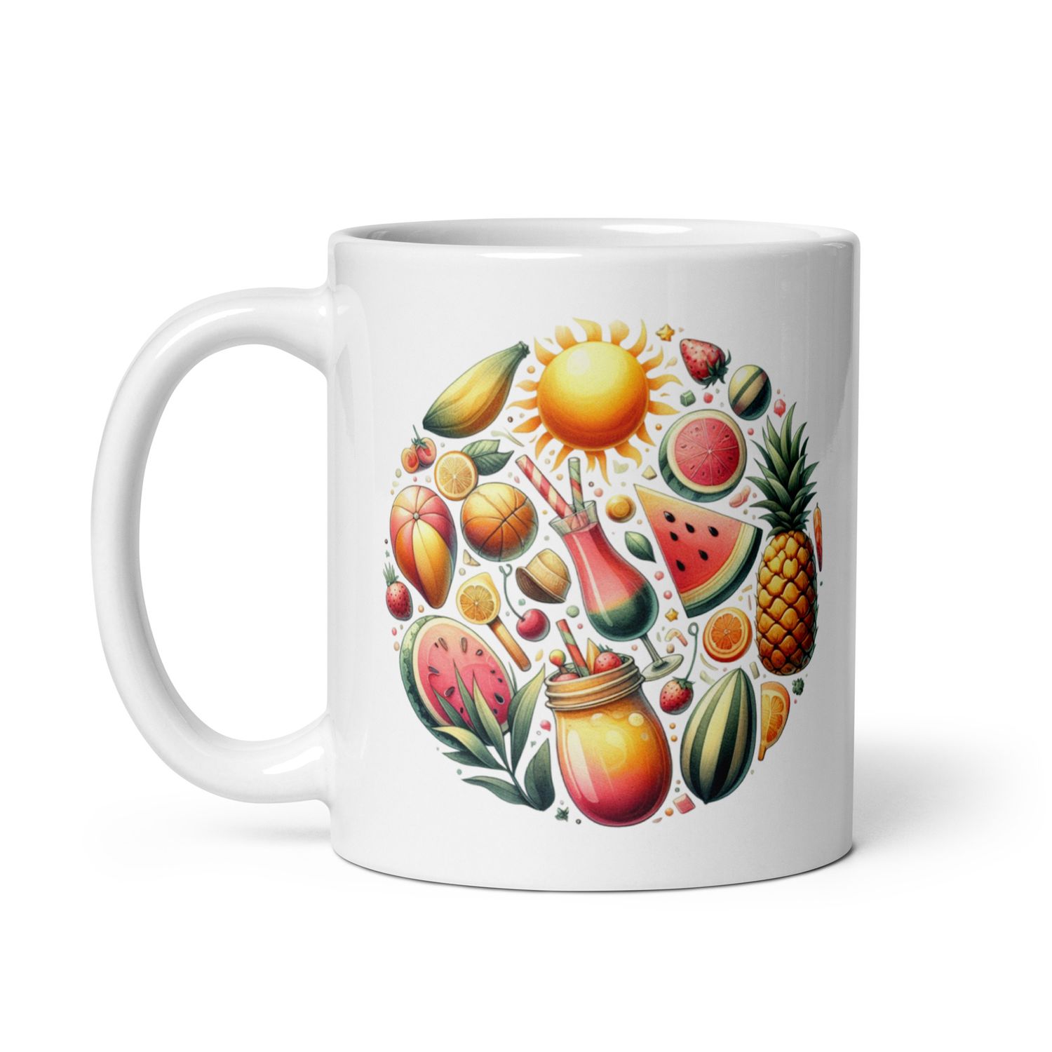 Summer Vacation Vibes (9) White Coffee Mug