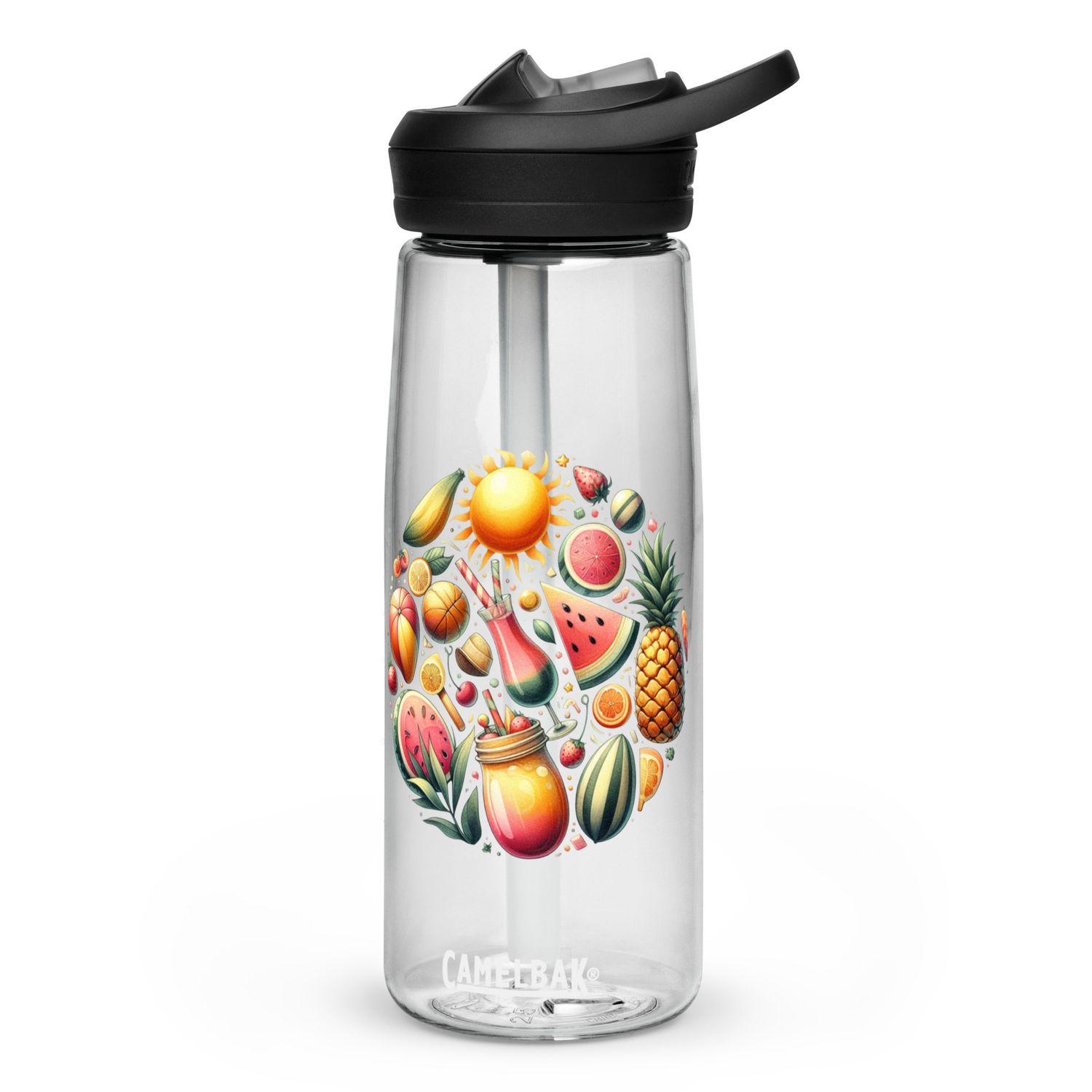 Summer Vacation Vibes (9) Sports Water Bottle