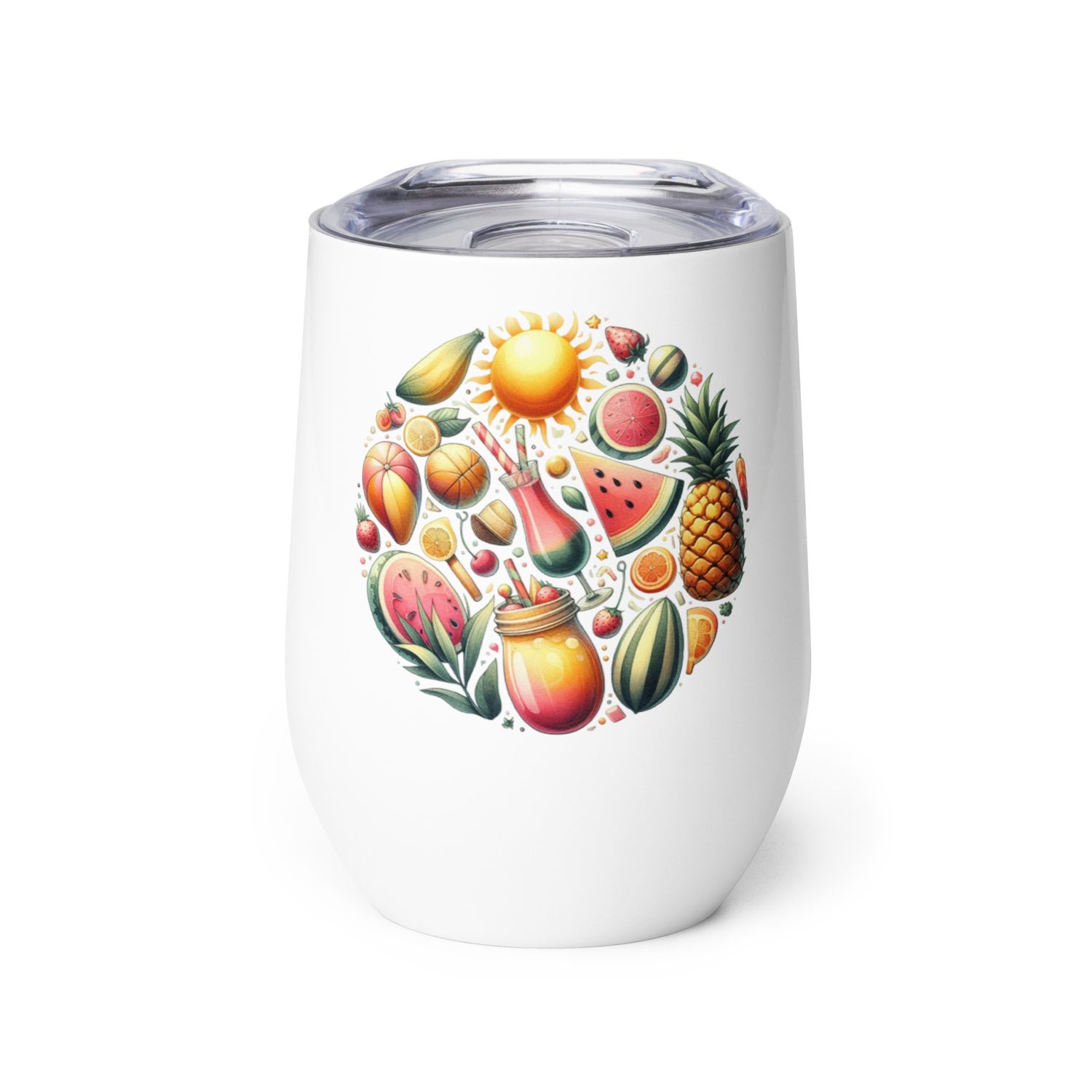 Summer Vacation Vibes (9) Wine Tumbler