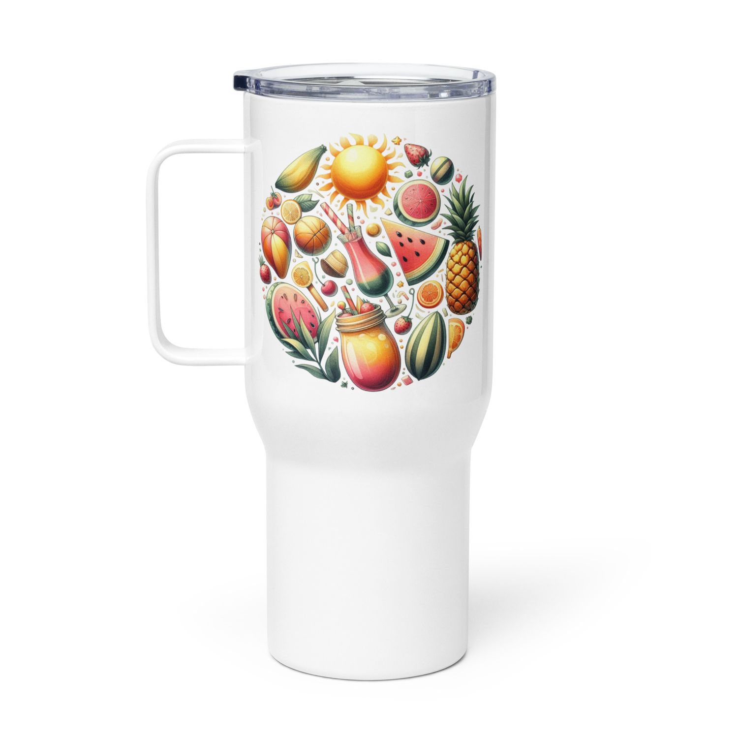 Summer Vacation Vibes (9) Travel Mug with a Handle