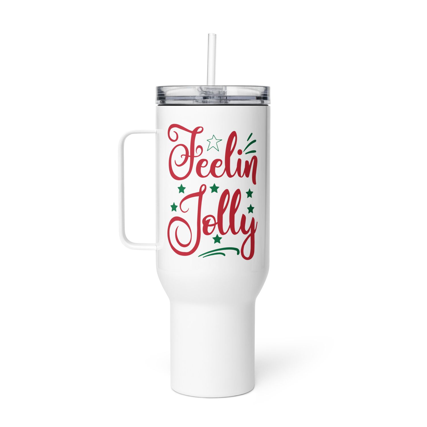 Feelin&#39; Jolly Travel Mug with a Handle