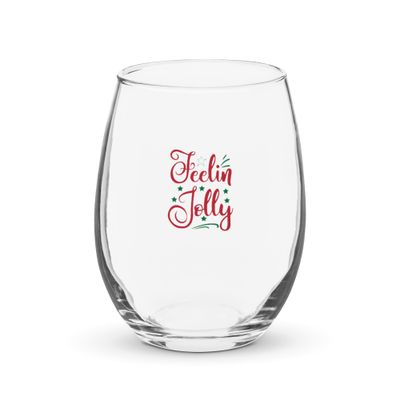 Feelin&#39; Jolly Stemless Wine Glass