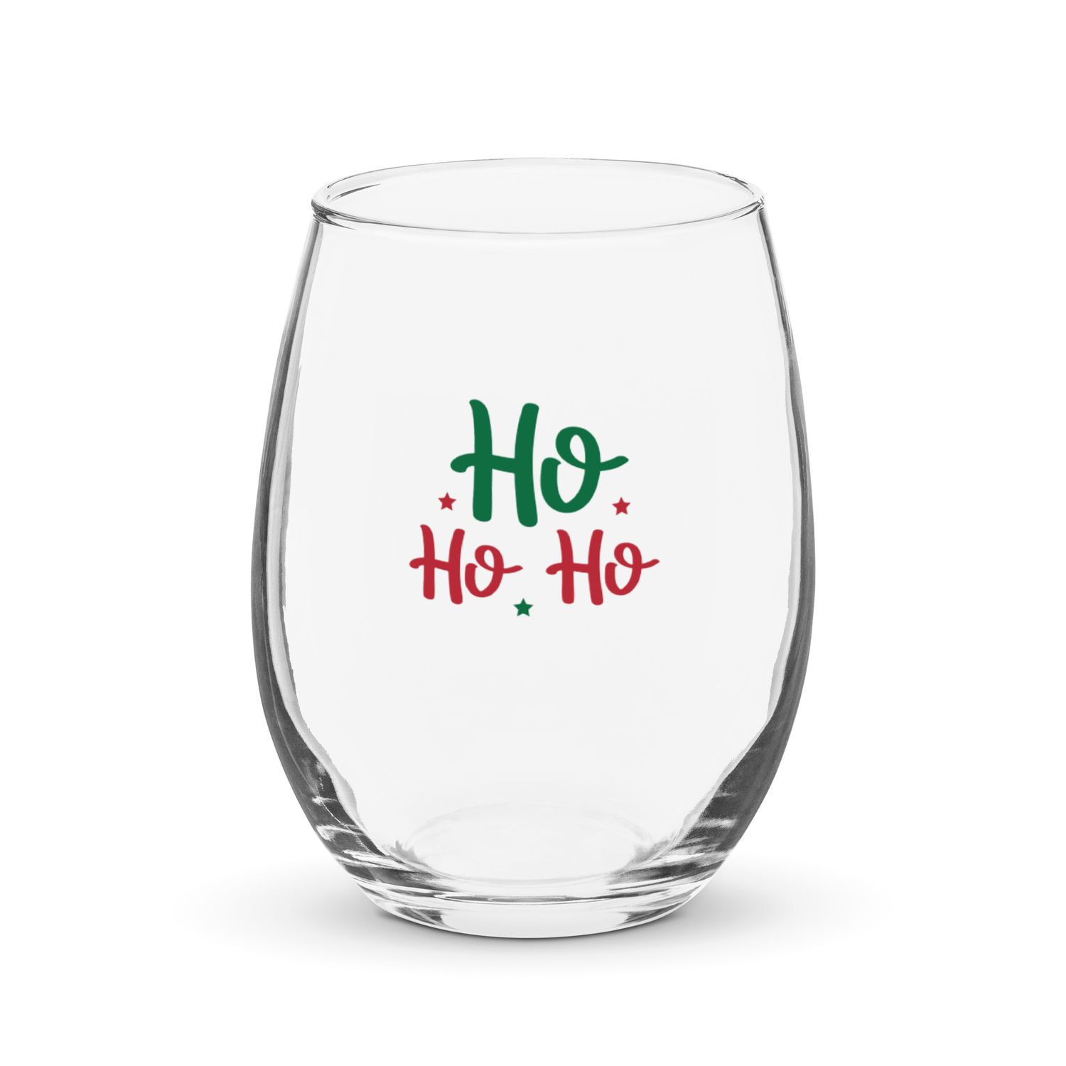 Ho Ho Ho Stemless Wine Glass