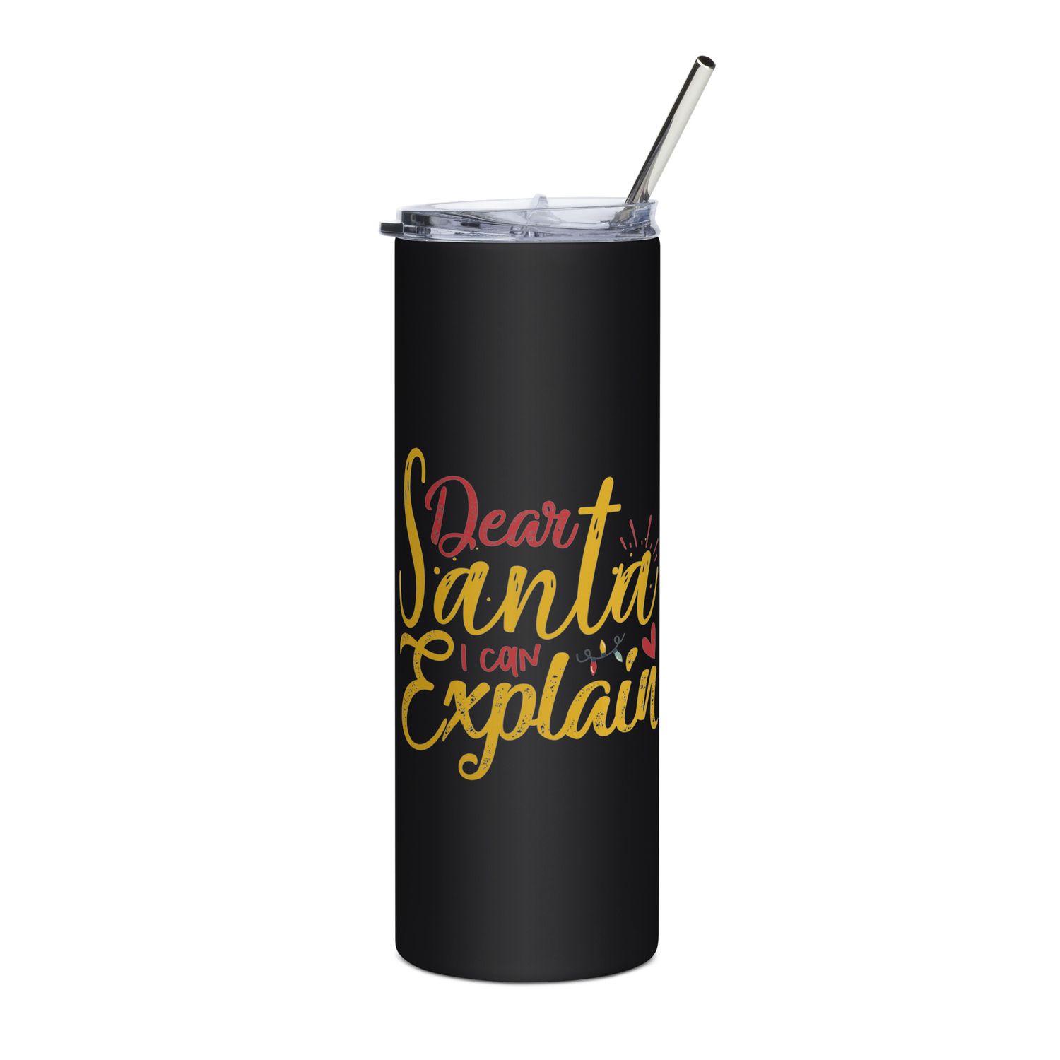 Dear Santa I Can Explain Stainless Steel Tumbler - Christmas Tumbler