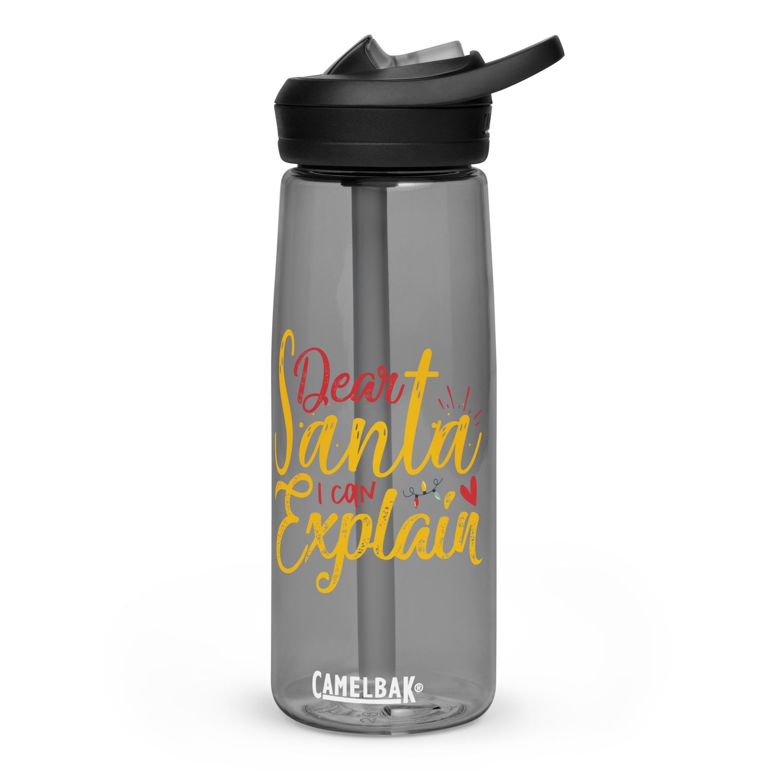 Dear Santa I Can Explain Sports Water Bottle - Christmas Water Bottle