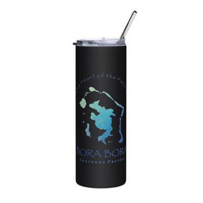 Map of Bora Bora Stainless Steel Tumbler