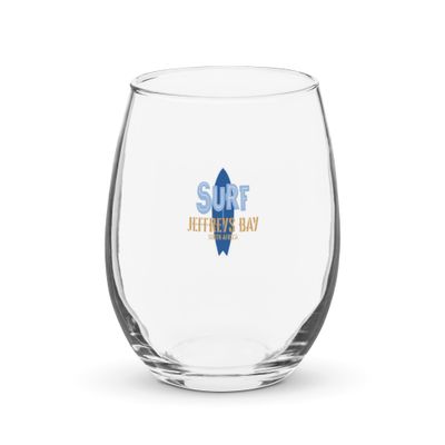 Surf Jeffreys Bay, Surfing Jeffreys Bay in South Africa, Surfboard Stemless Wine Glass
