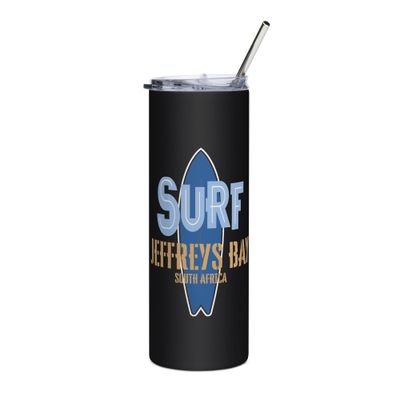 Surf Jeffreys Bay, Surfing Jeffreys Bay in South Africa, Surfboard Stainless Steel Tumbler