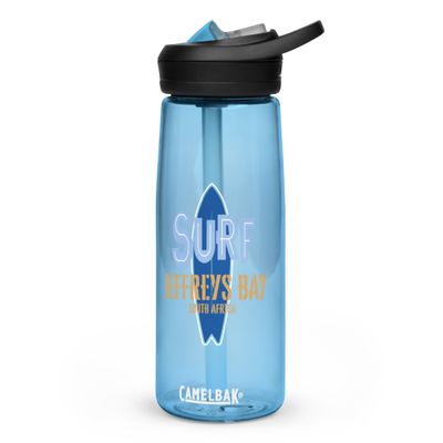 Surf Jeffreys Bay, Surfing Jeffreys Bay in South Africa, Surfboard Sports Water Bottle