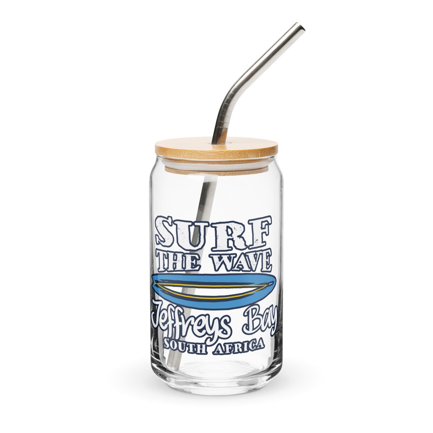 Surf Jeffreys Bay, Surf The Wave Jeffreys Bay South Africa Can-Shaped Glass