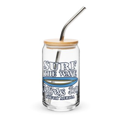 Surf Jeffreys Bay, Surf The Wave Jeffreys Bay South Africa Can-Shaped Glass