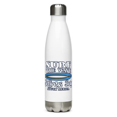 Surf Jeffreys Bay, Surf The Wave Jeffreys Bay South Africa Stainless Steel Water Bottle