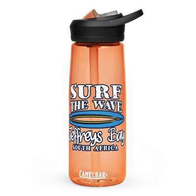 Surf Jeffreys Bay, Surf The Wave Jeffreys Bay South Africa Sports Water Bottle