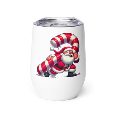 Funny Christmas Santa Wine Tumbler