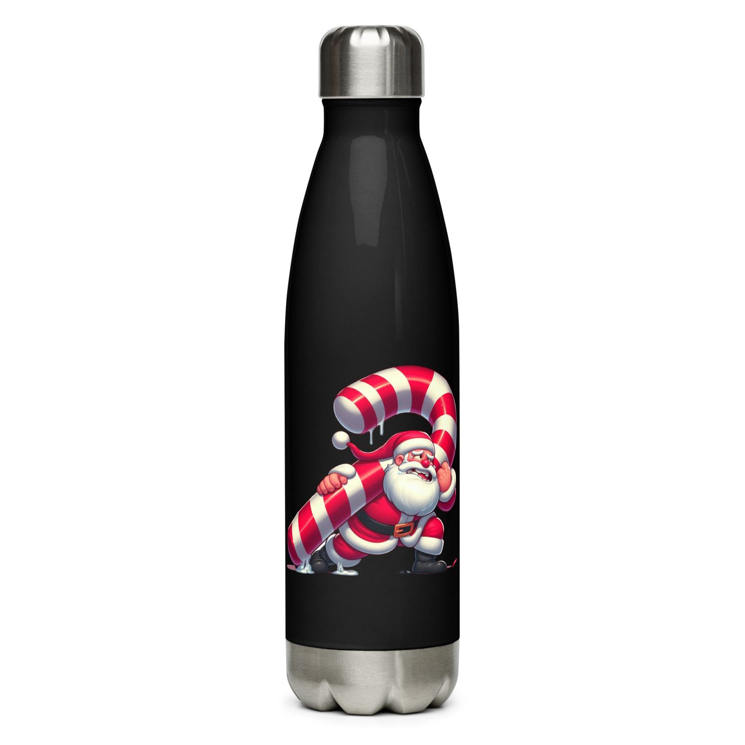 Funny Christmas Santa Stainless Steel Water Bottle