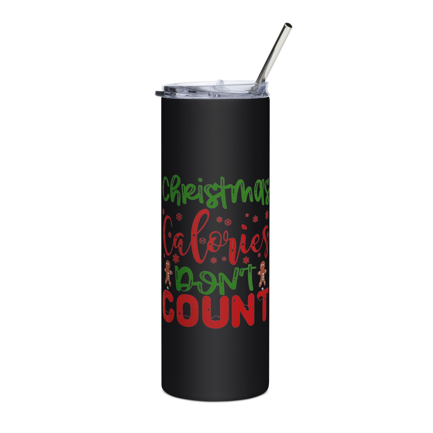 Christmas Calories Don&#39;t Count Stainless Steel Tumbler