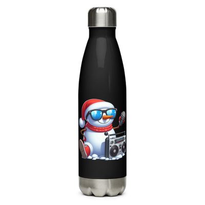 Cool Christmas Snowman Stainless Steel Water Bottle