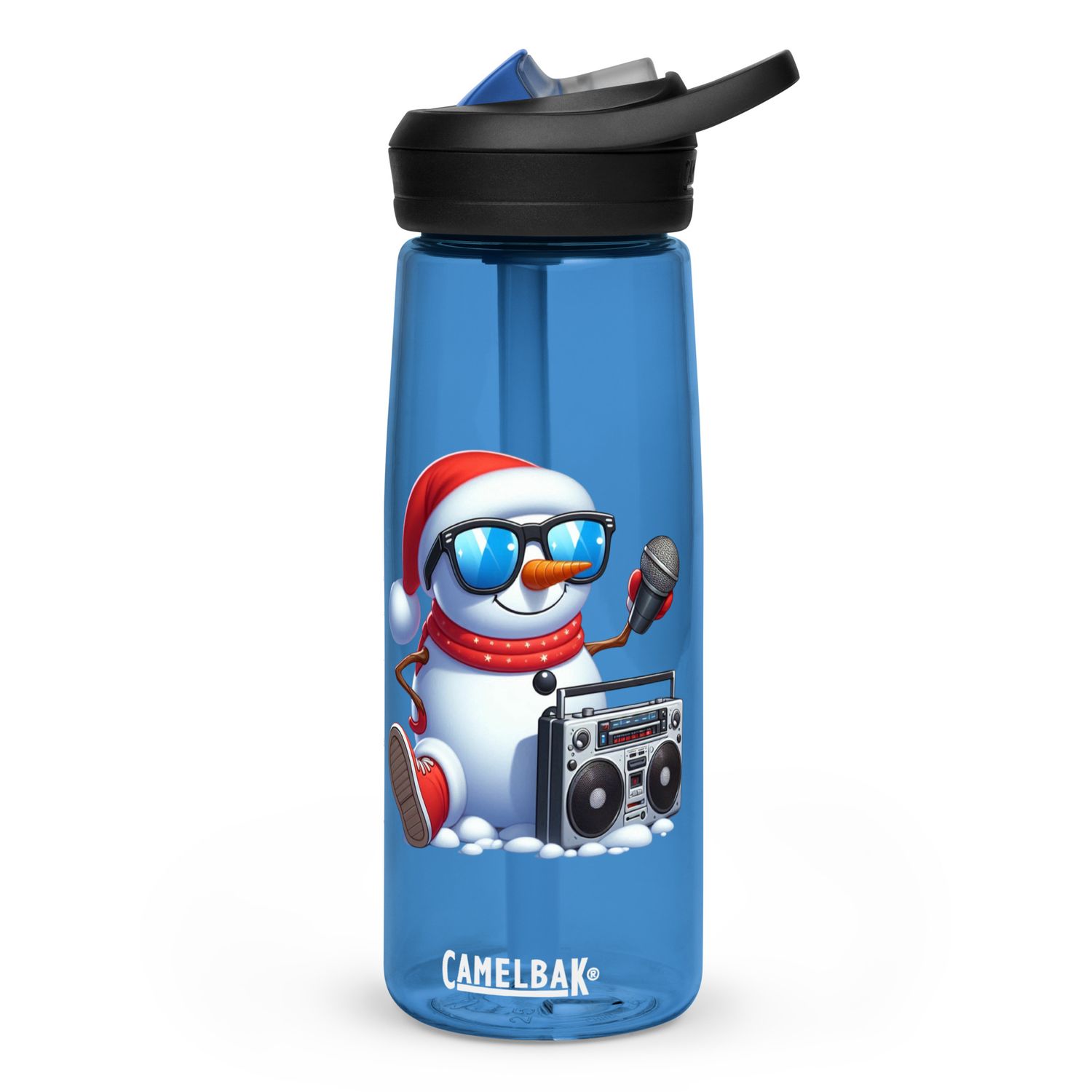 Cool Christmas Snowman Sports Water Bottle