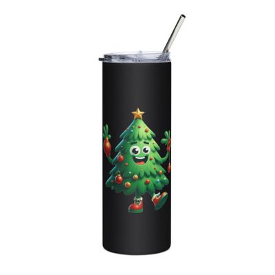 Funny Christmas Tree Stainless Steel Tumbler