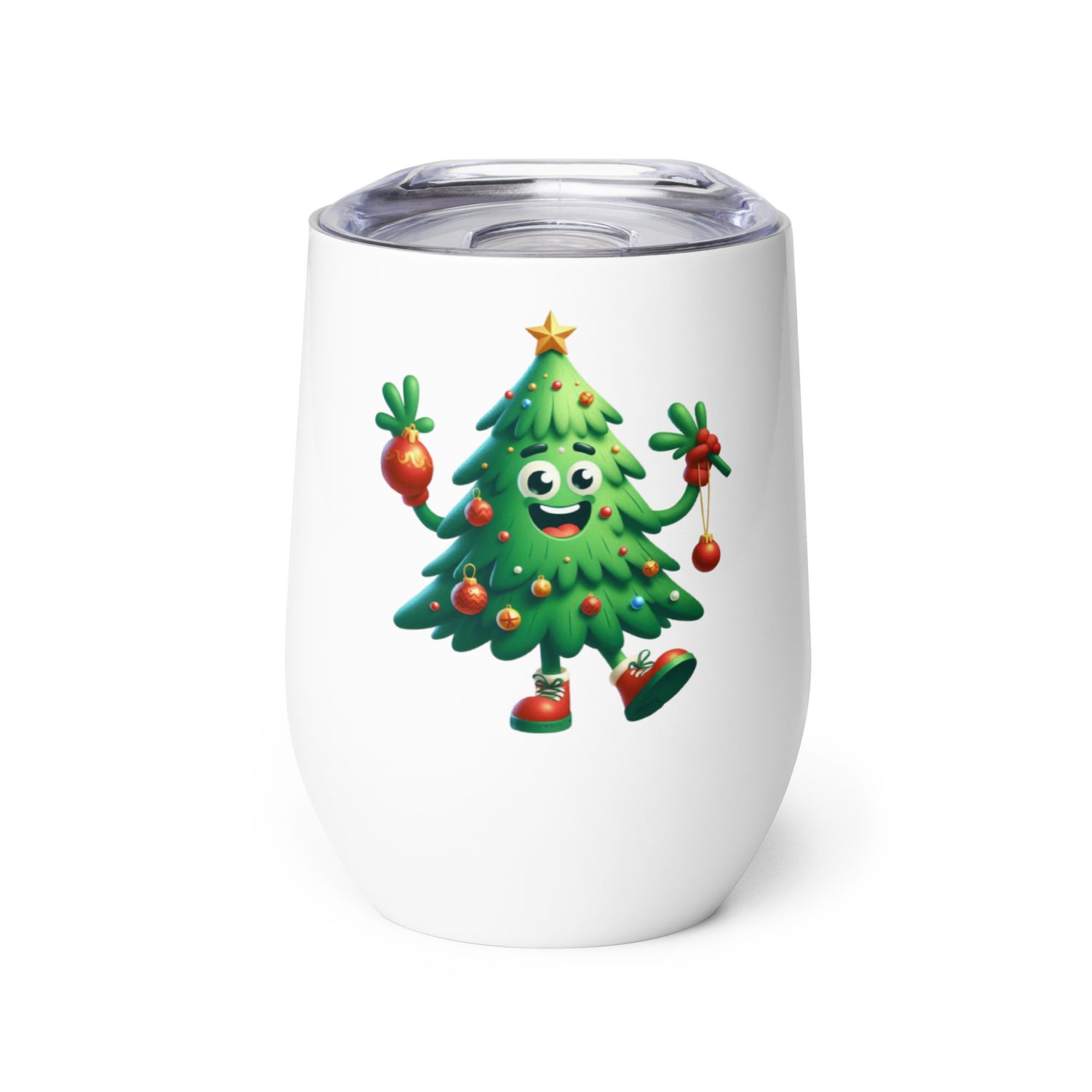Funny Christmas Tree Wine Tumbler