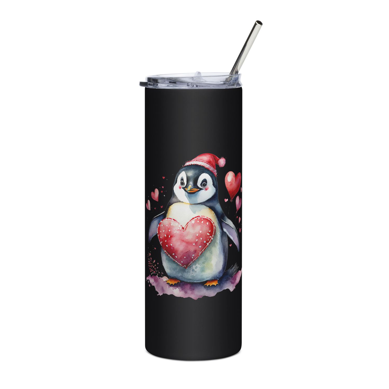 Valentine Love Penguin Stainless Steel Tumbler