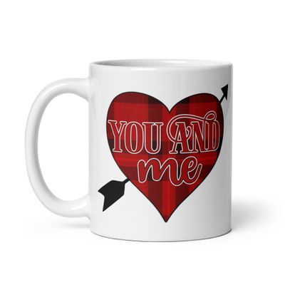 Valentine-You And Me White Coffee Mug