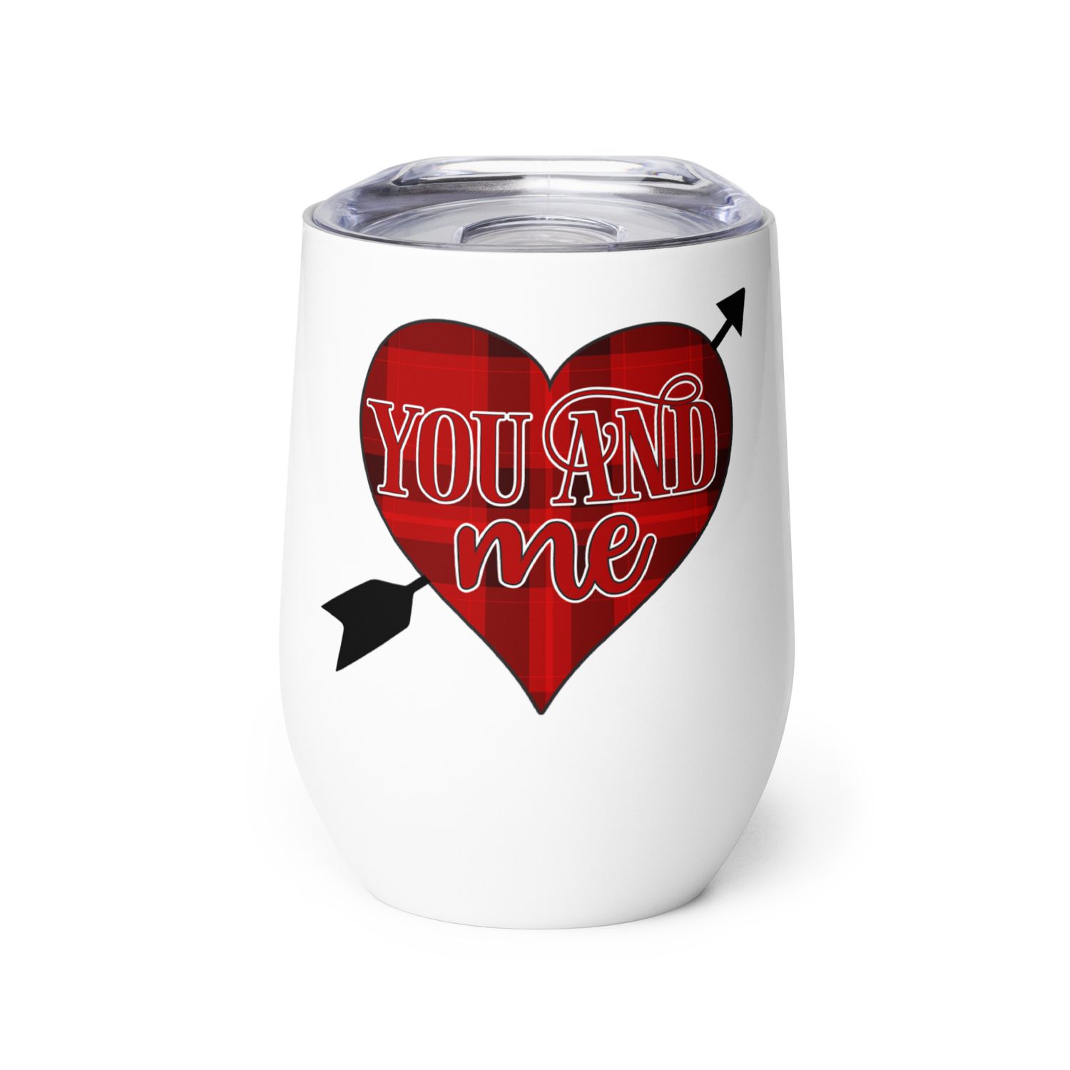 Valentine-You And Me Wine Tumbler