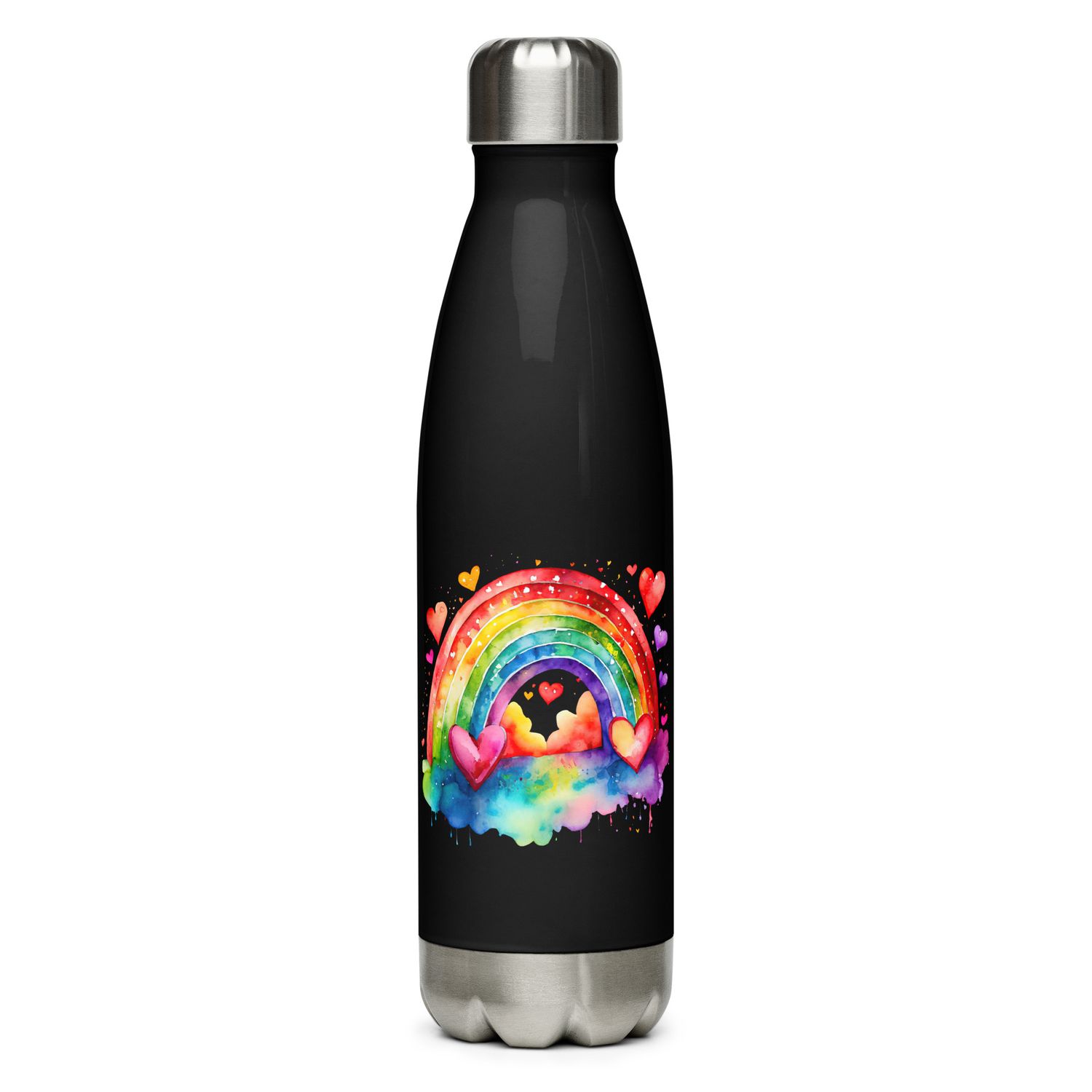 Valentine Love Rainbow Stainless Steel Water Bottle