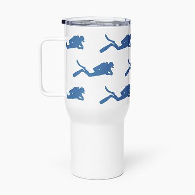 Travel Mugs with a Handle Scuba Diving Designs