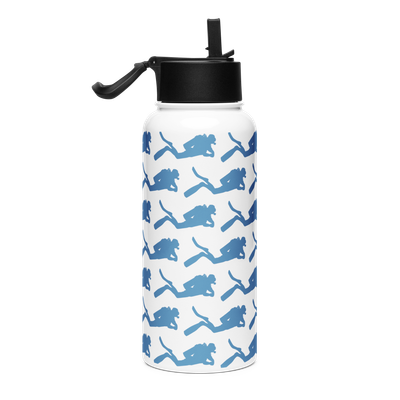 Scuba Diving Stainless Steel Water Bottles with Straw Lid