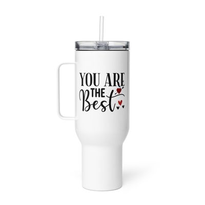Valentine-You Are The Best Travel Mug with a Handle