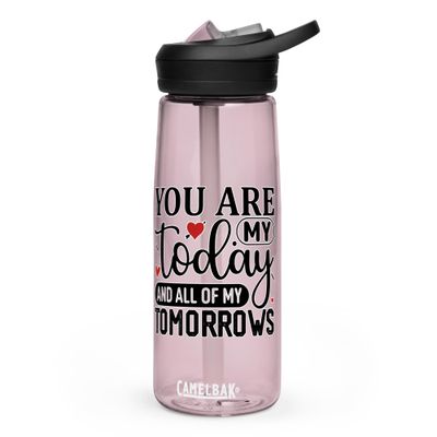 Valentine-You Are My Today And All Of My Tomorrows Sports Water Bottle