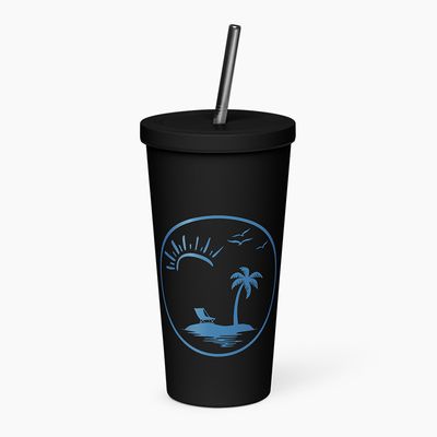 Insulated Tumblers with Straw