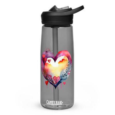 Valentine Love Heart Sports Water Bottle