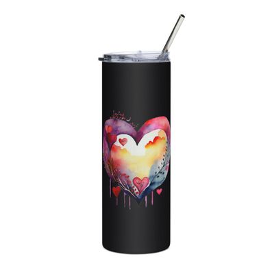 Valentine Love Heart Stainless Steel Tumbler