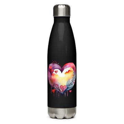 Valentine Love Heart Stainless Steel Water Bottle
