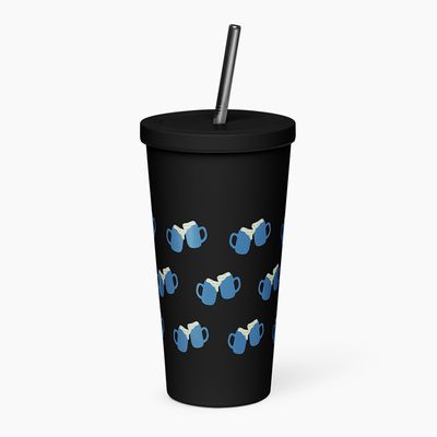 Insulated Tumblers with Straw