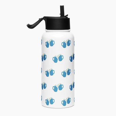 Stainless Steel Water Bottle with Straw Lid