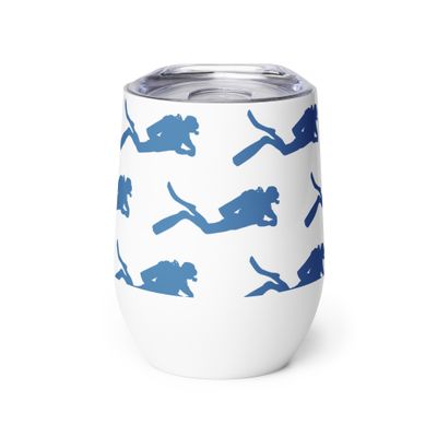 Scuba Diver Wine Tumbler