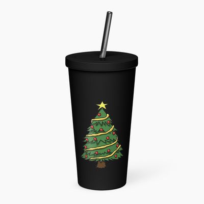 Insulated Tumblers with Straw