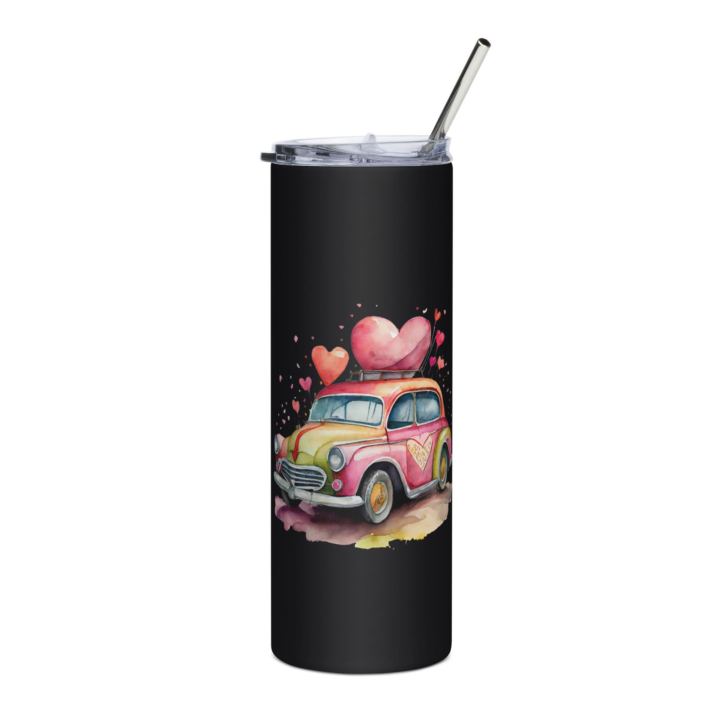 Valentine Love Car Stainless Steel Tumbler