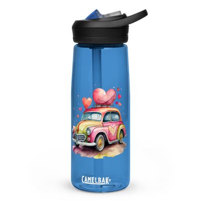 Valentine Love Car Sports Water Bottle
