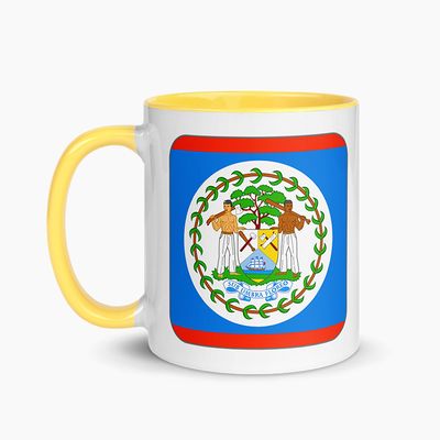 White Ceramic Mugs with Color Interior