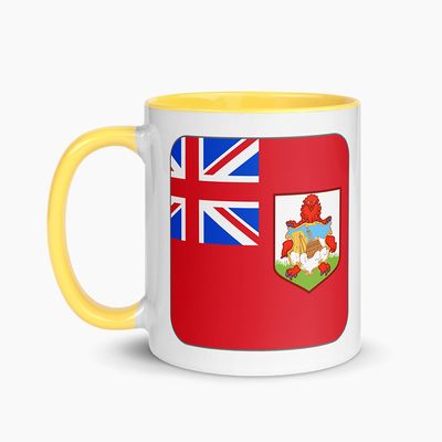 White Ceramic Mugs with Color Interior