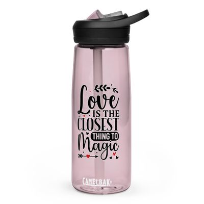 Valentine-Love Is The Closest Thing To Magic Sports Water Bottle