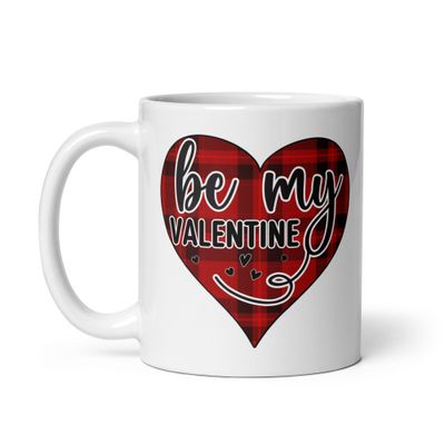 Be My Valentine White Coffee Mug