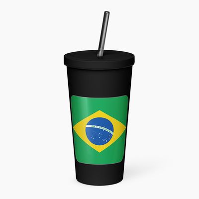 Insulated Tumblers with Straw