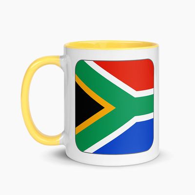 White Ceramic Mugs with Color Interior