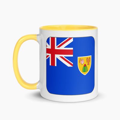 White Ceramic Mugs with Color Interior